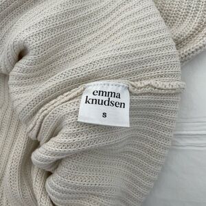 Emma Knudsen cream-coloured sweater dress. Size small